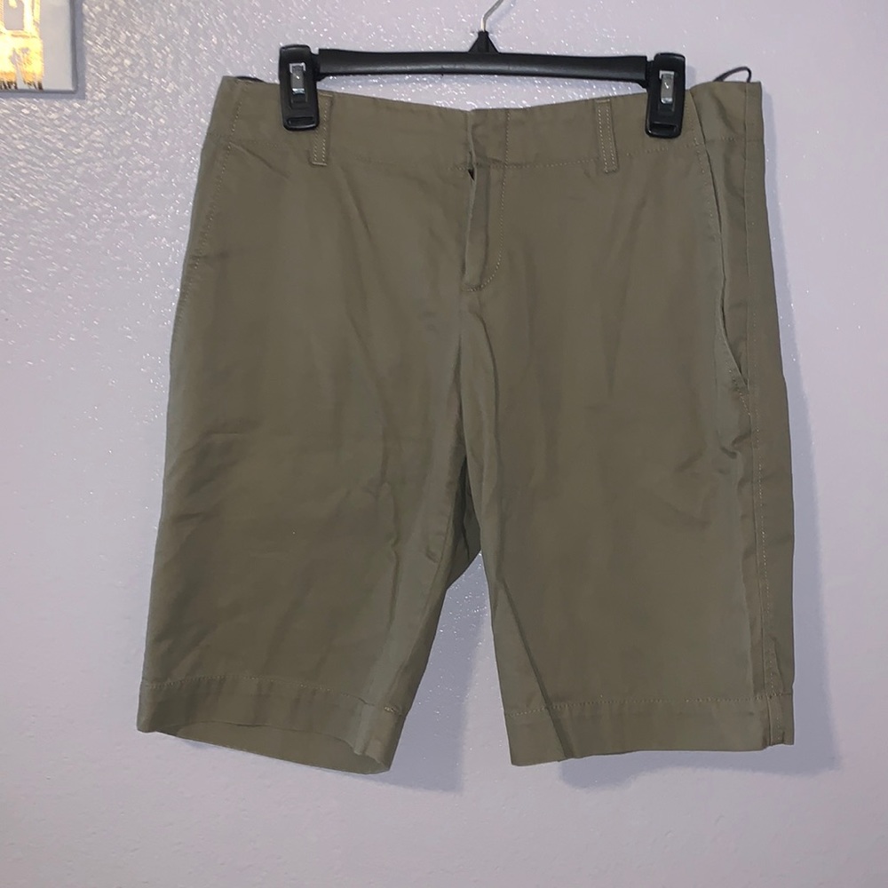 Gap green cotton Bermuda shorts